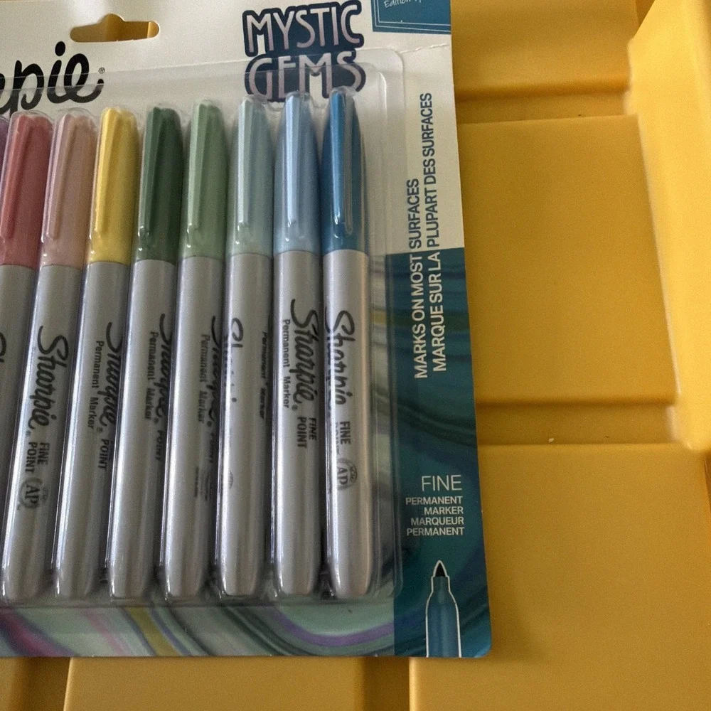 Sharpie Mystic Gems Fine Permanent Markers Special Edition 12 Count Sealed New